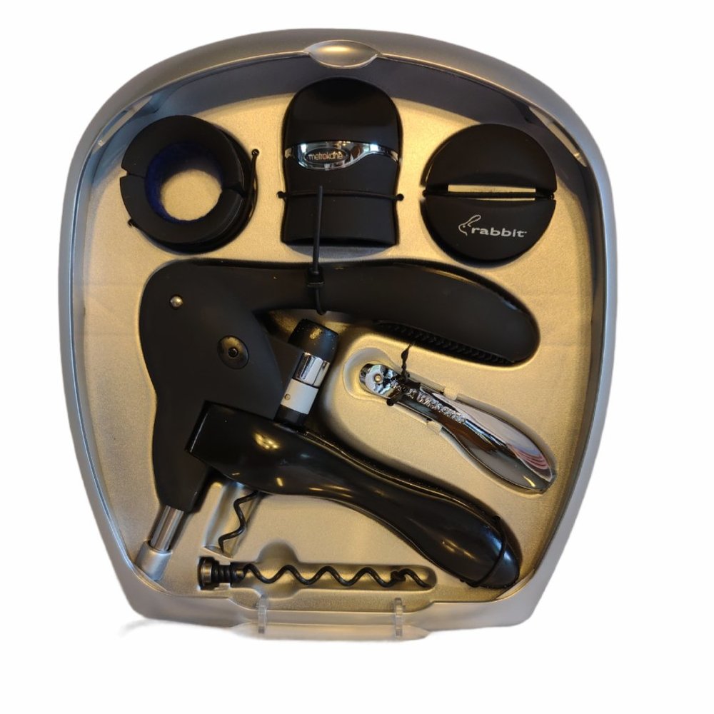 Metrokane Rabbit Corkscrew Set 6 Pieces New